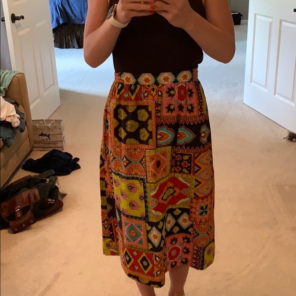 Bright colored quilted skirt! - Picture 3 of 3